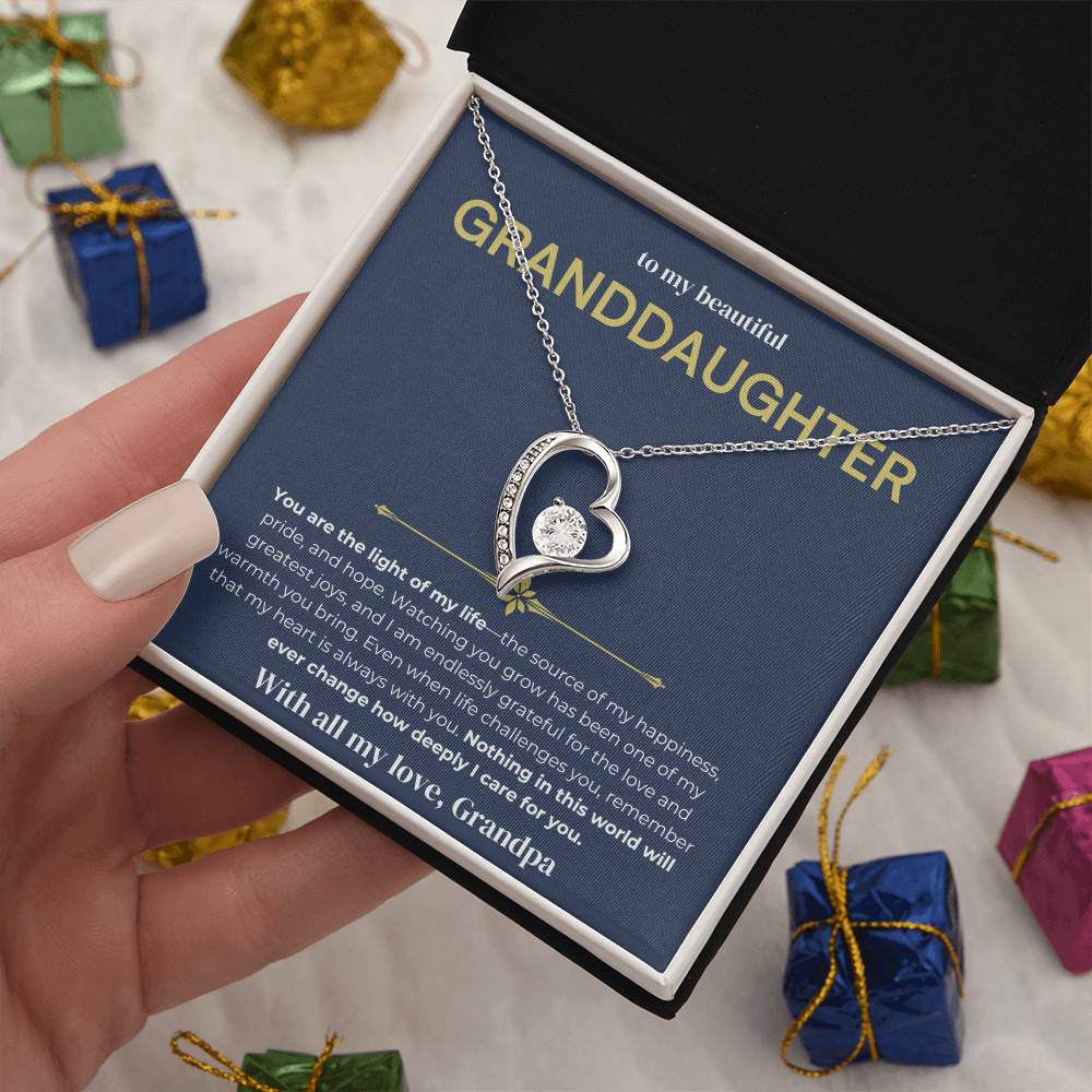 [ALMOST SOLD OUT] To My Beautiful Granddaughter - Forever Love Necklace 2