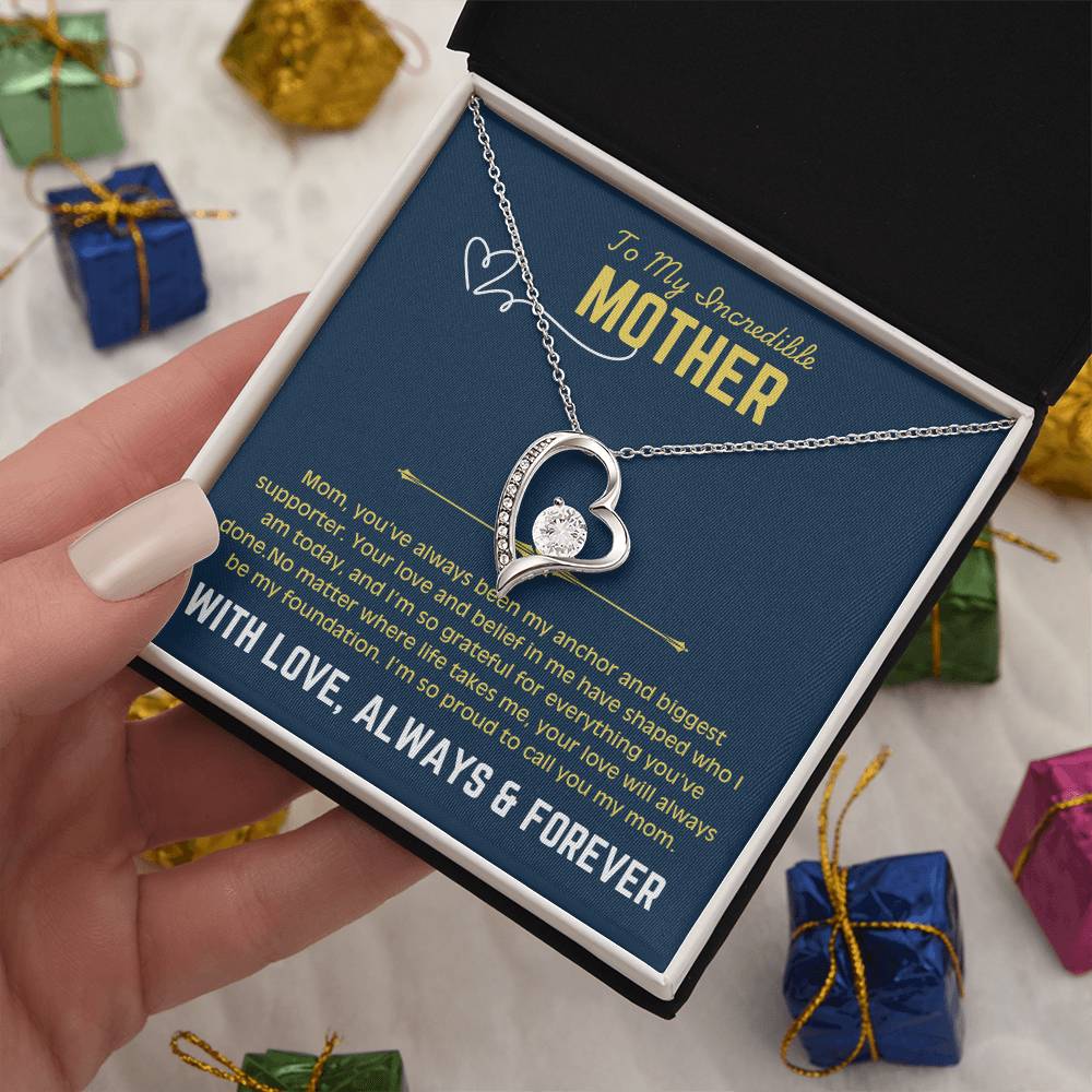 To My Beautiful Mom - Forever Love Necklace 4