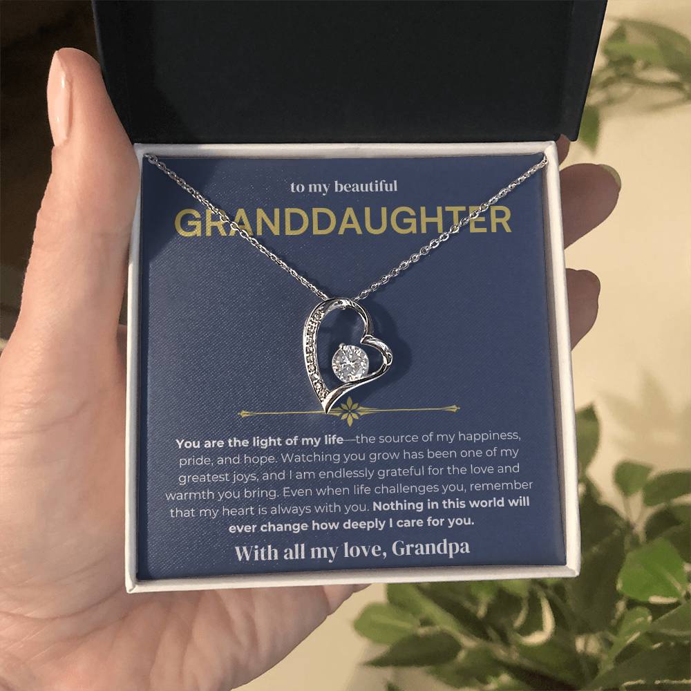 [ALMOST SOLD OUT] To My Beautiful Granddaughter - Forever Love Necklace 2