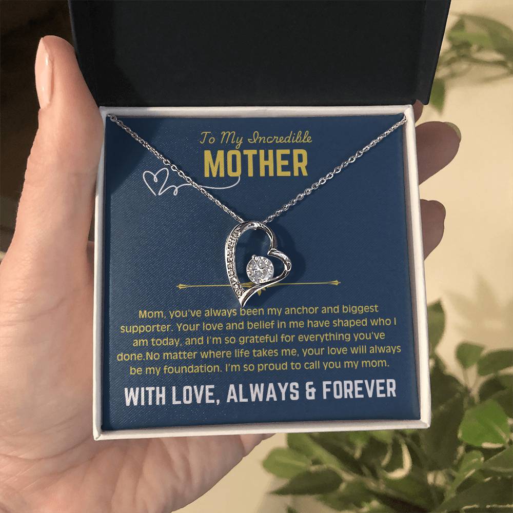 To My Beautiful Mom - Forever Love Necklace 4