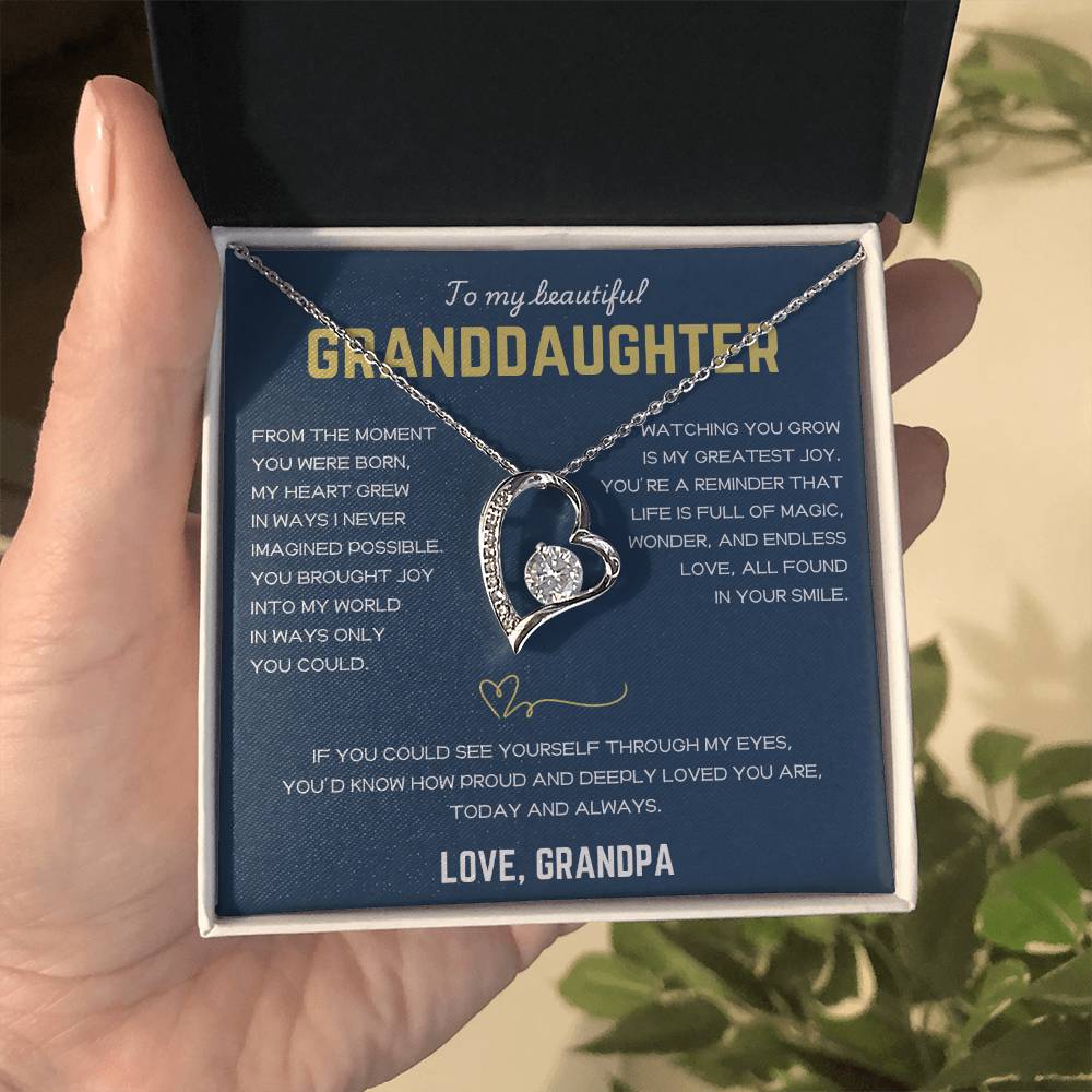[ALMOST SOLD OUT] To My Beautiful Granddaughter - Forever Love Necklace