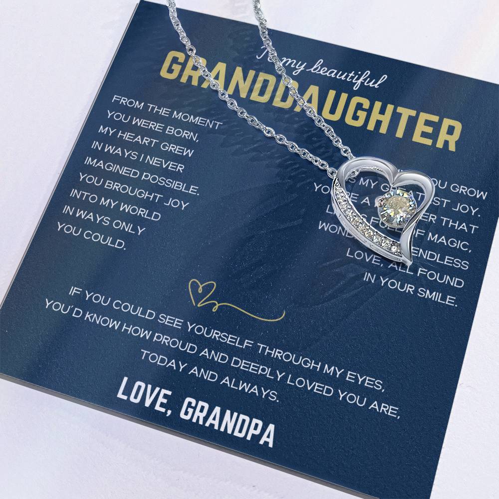 [ALMOST SOLD OUT] To My Beautiful Granddaughter - Forever Love Necklace