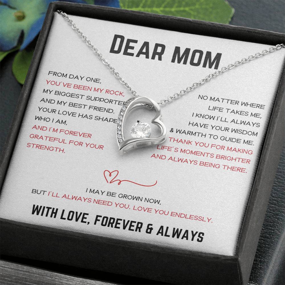 To My Beautiful Mom - Forever Love Necklace 3