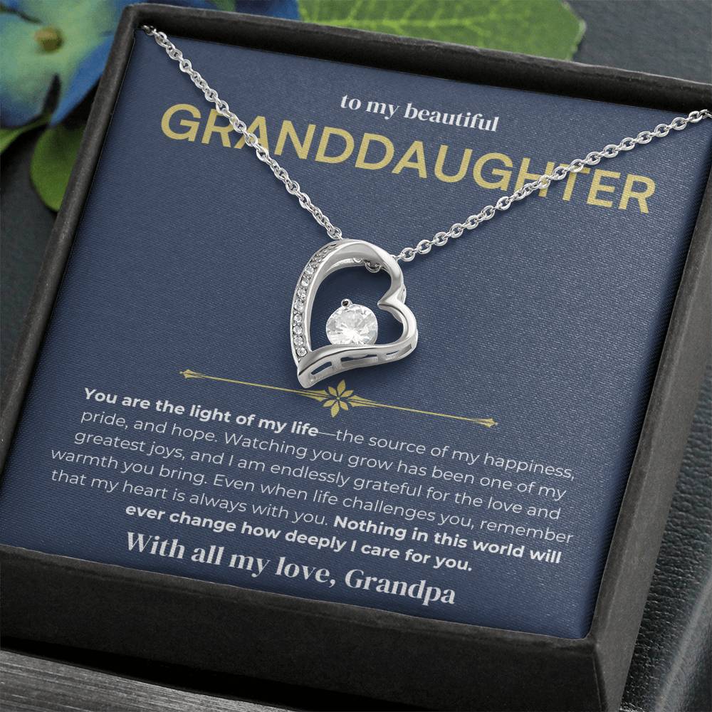 [ALMOST SOLD OUT] To My Beautiful Granddaughter - Forever Love Necklace 2