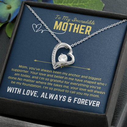 To My Beautiful Mom - Forever Love Necklace 4