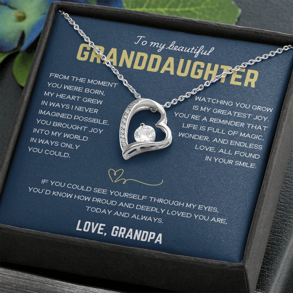 [ALMOST SOLD OUT] To My Beautiful Granddaughter - Forever Love Necklace