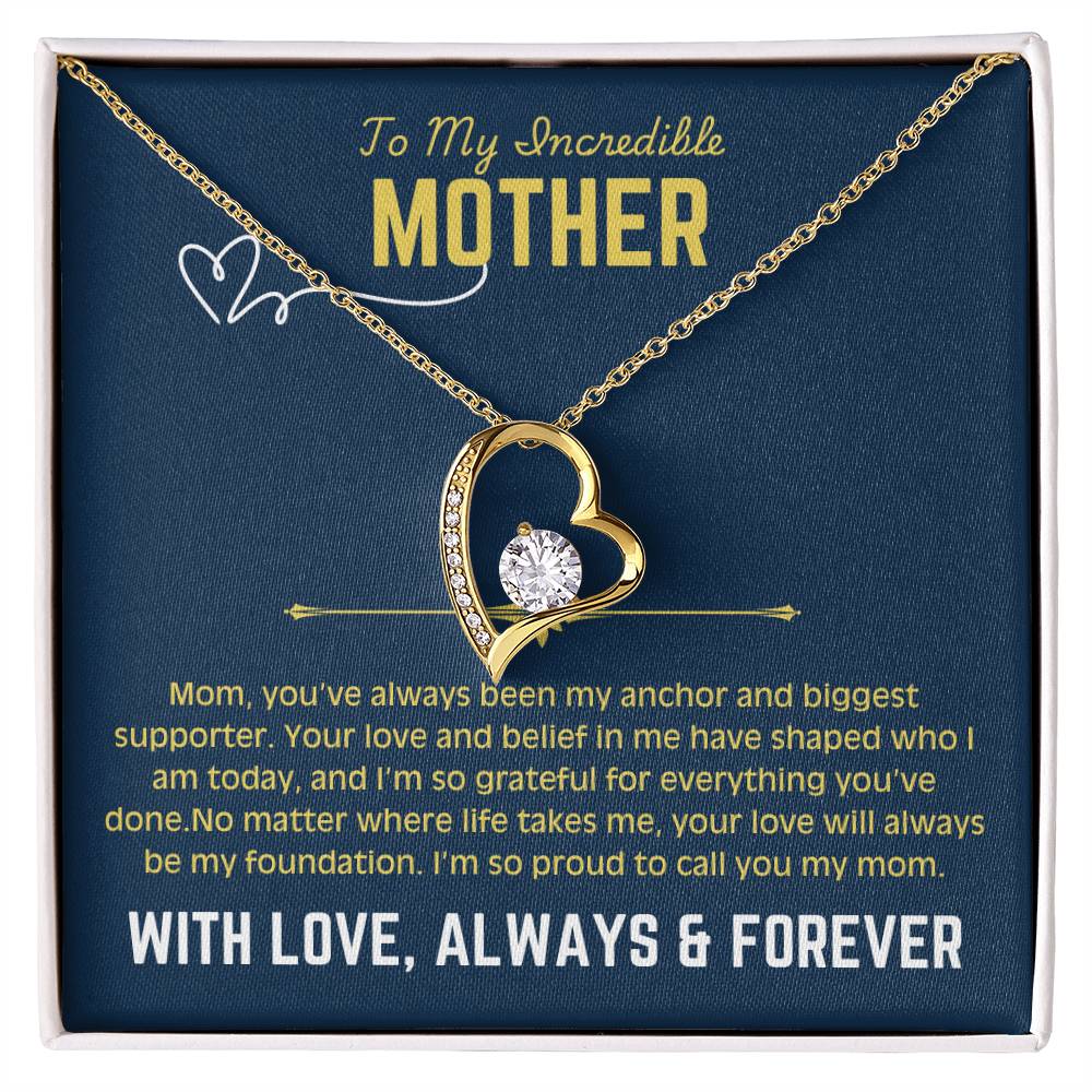 To My Beautiful Mom - Forever Love Necklace 4