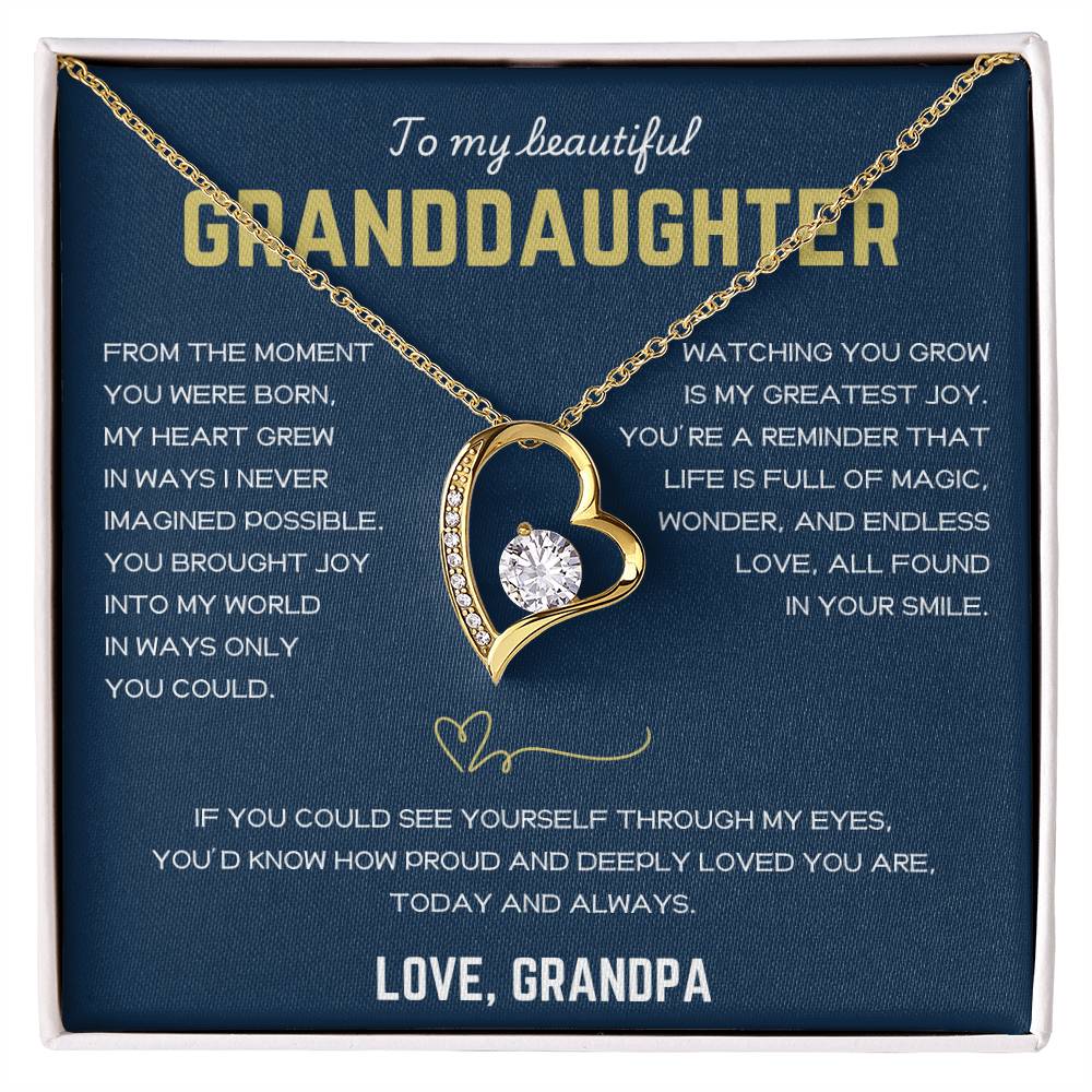 [ALMOST SOLD OUT] To My Beautiful Granddaughter - Forever Love Necklace