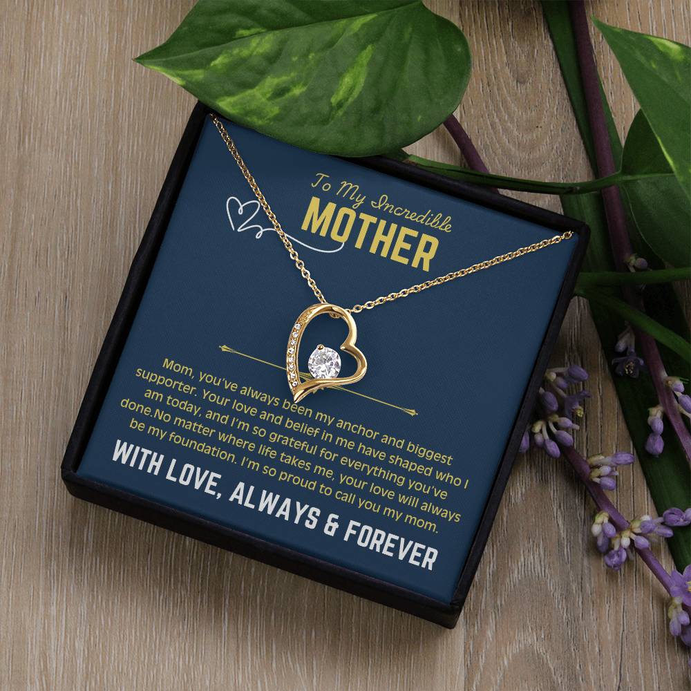To My Beautiful Mom - Forever Love Necklace 4