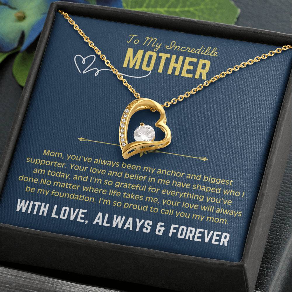 To My Beautiful Mom - Forever Love Necklace 4