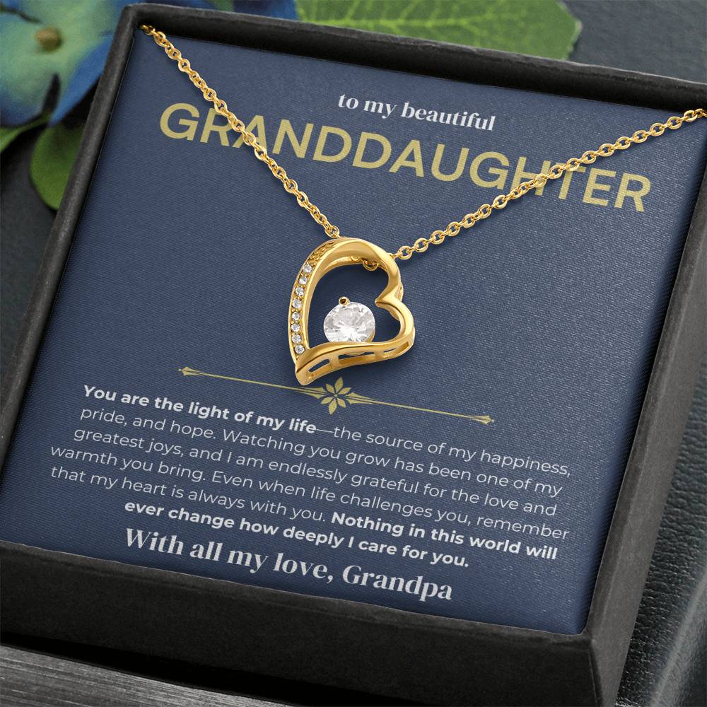 [ALMOST SOLD OUT] To My Beautiful Granddaughter - Forever Love Necklace 2