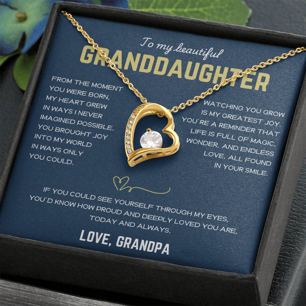 [ALMOST SOLD OUT] To My Beautiful Granddaughter - Forever Love Necklace